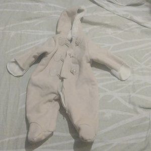 snowsuit (1 dark spot on back)